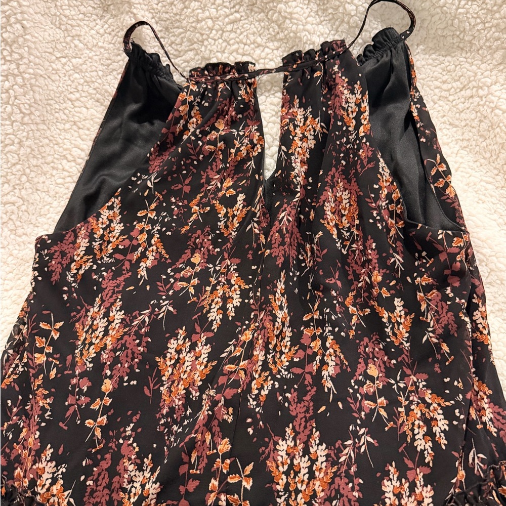 DREW Black and Brown Floral Dress - Picture 4 of 4